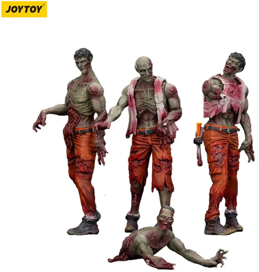 Joy Toy Zombie Dark Source Action Figuur 4-Pack Mechanic Team JT01567 - Multi