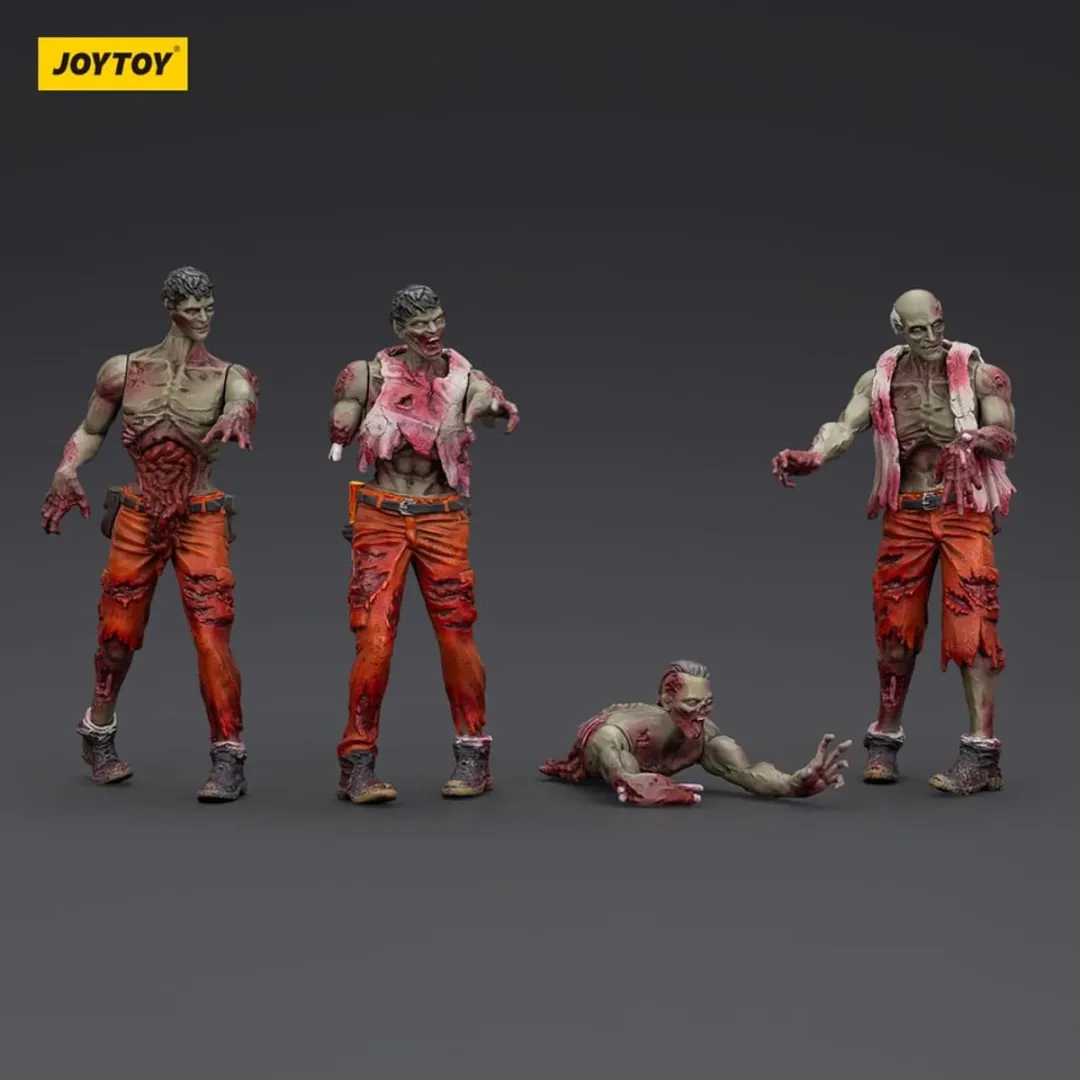 Joy Toy Zombie Dark Source Action Figuur 4-Pack Mechanic Team JT01567 - Multi
