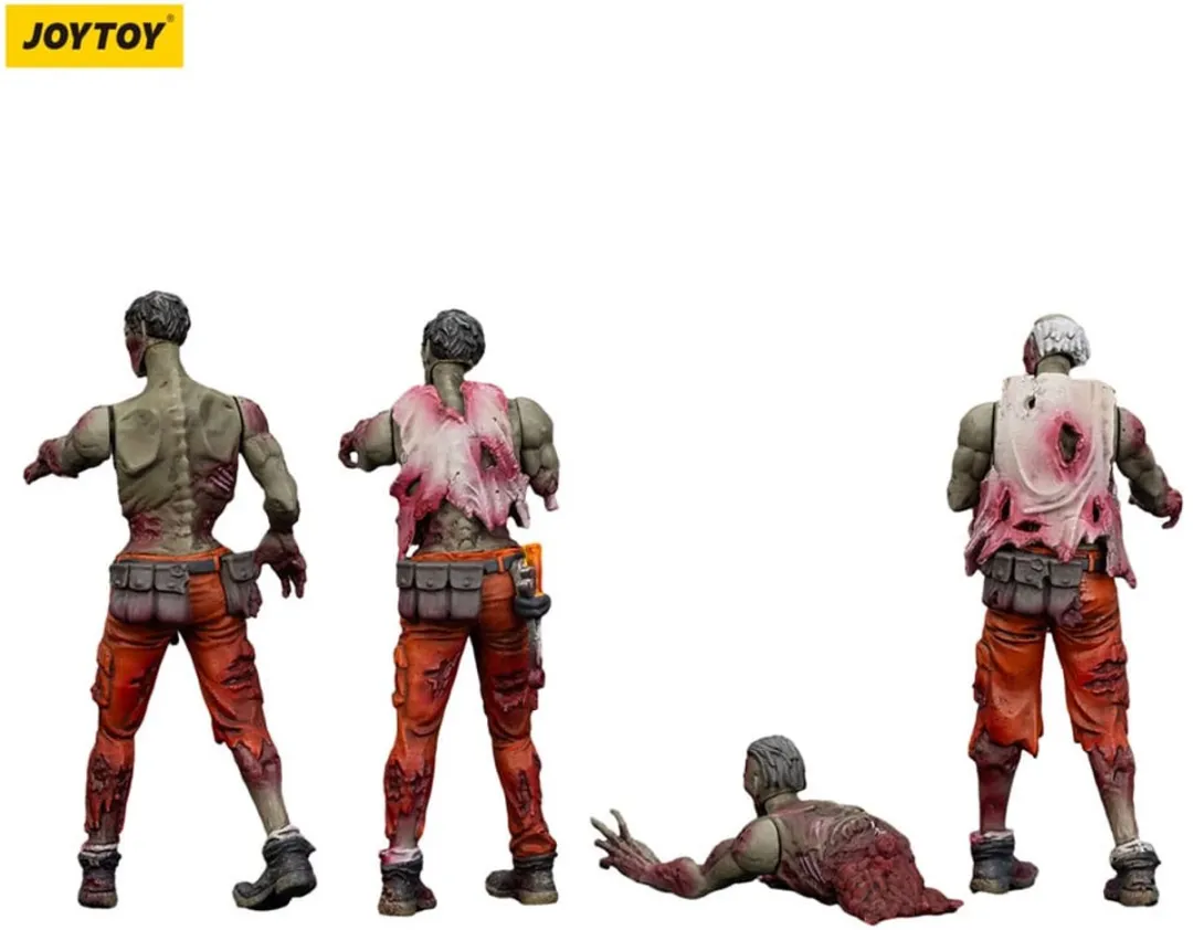 Joy Toy Zombie Dark Source Action Figuur 4-Pack Mechanic Team JT01567 - Multi