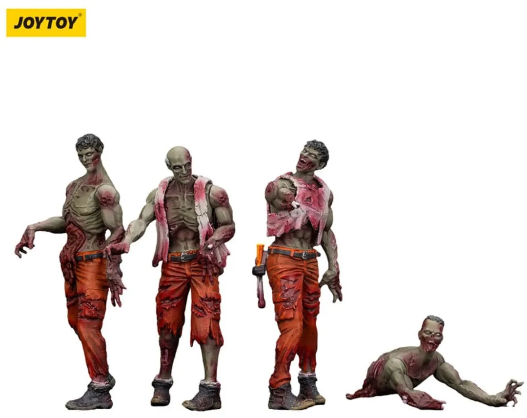 Joy Toy Zombie Dark Source Action Figuur 4-Pack Mechanic Team JT01567