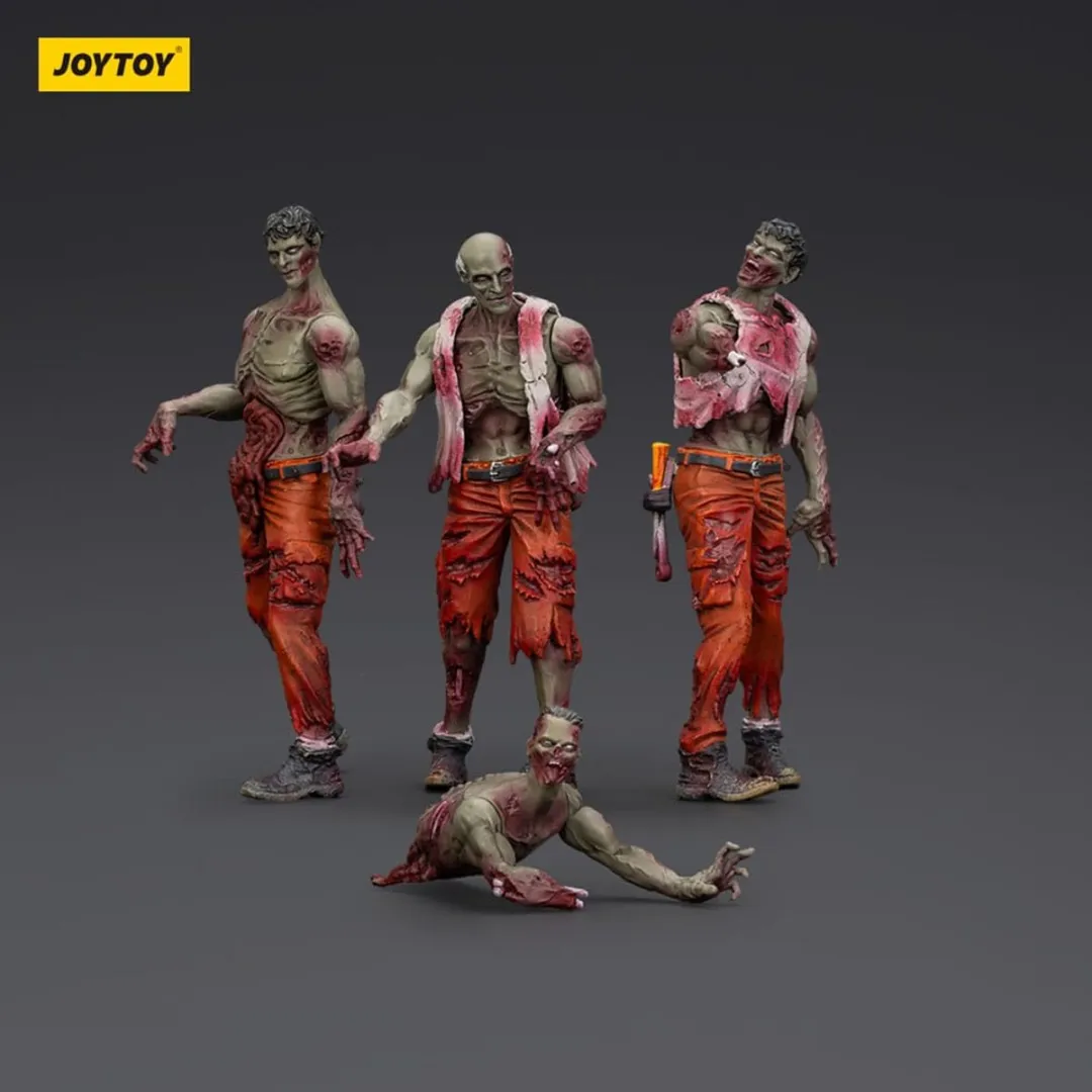 Joy Toy Zombie Dark Source Action Figuur 4-Pack Mechanic Team JT01567 - Multi