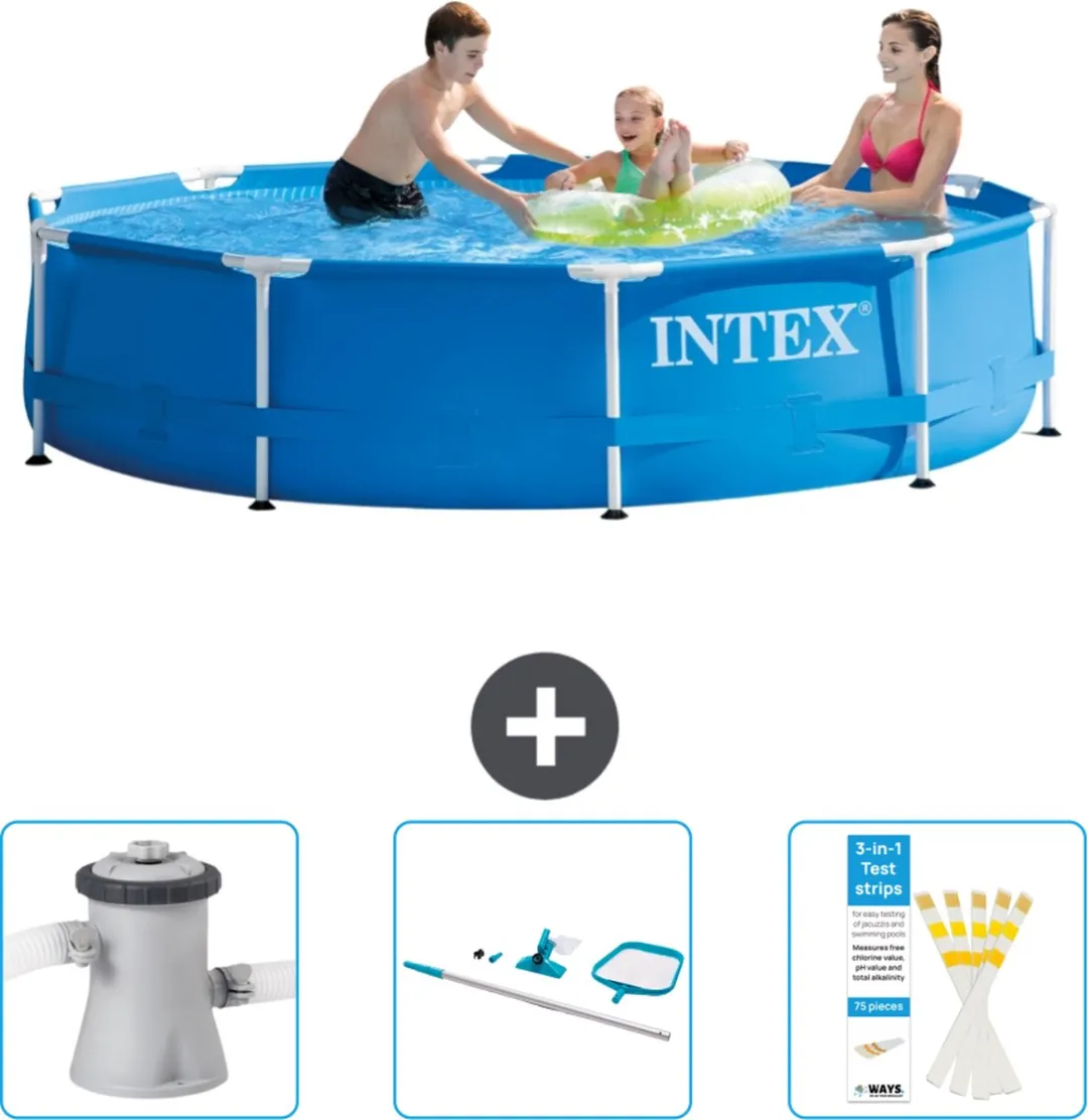 Intex 28200NP-Blauw Rond Frame Zwembad 305cm