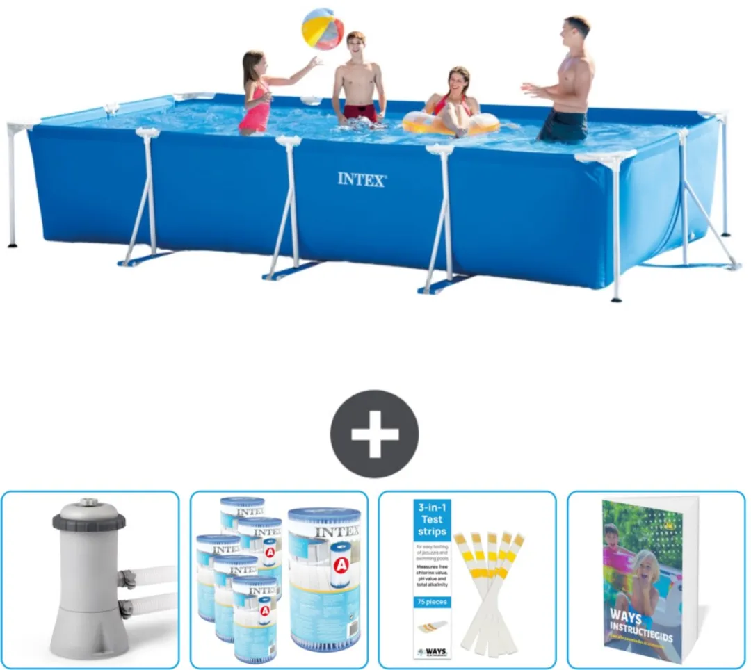 Intex Rechthoekig Frame Zwembad 450x220x84cm