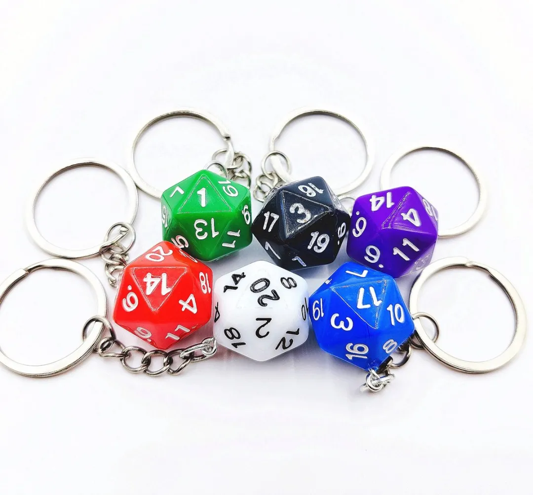 Lapi Toys Dungeons & Dragons Acryl Sleutelhanger - Rood
