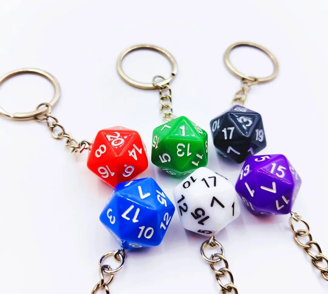 Lapi Toys Dungeons & Dragons Acryl Sleutelhanger - Rood