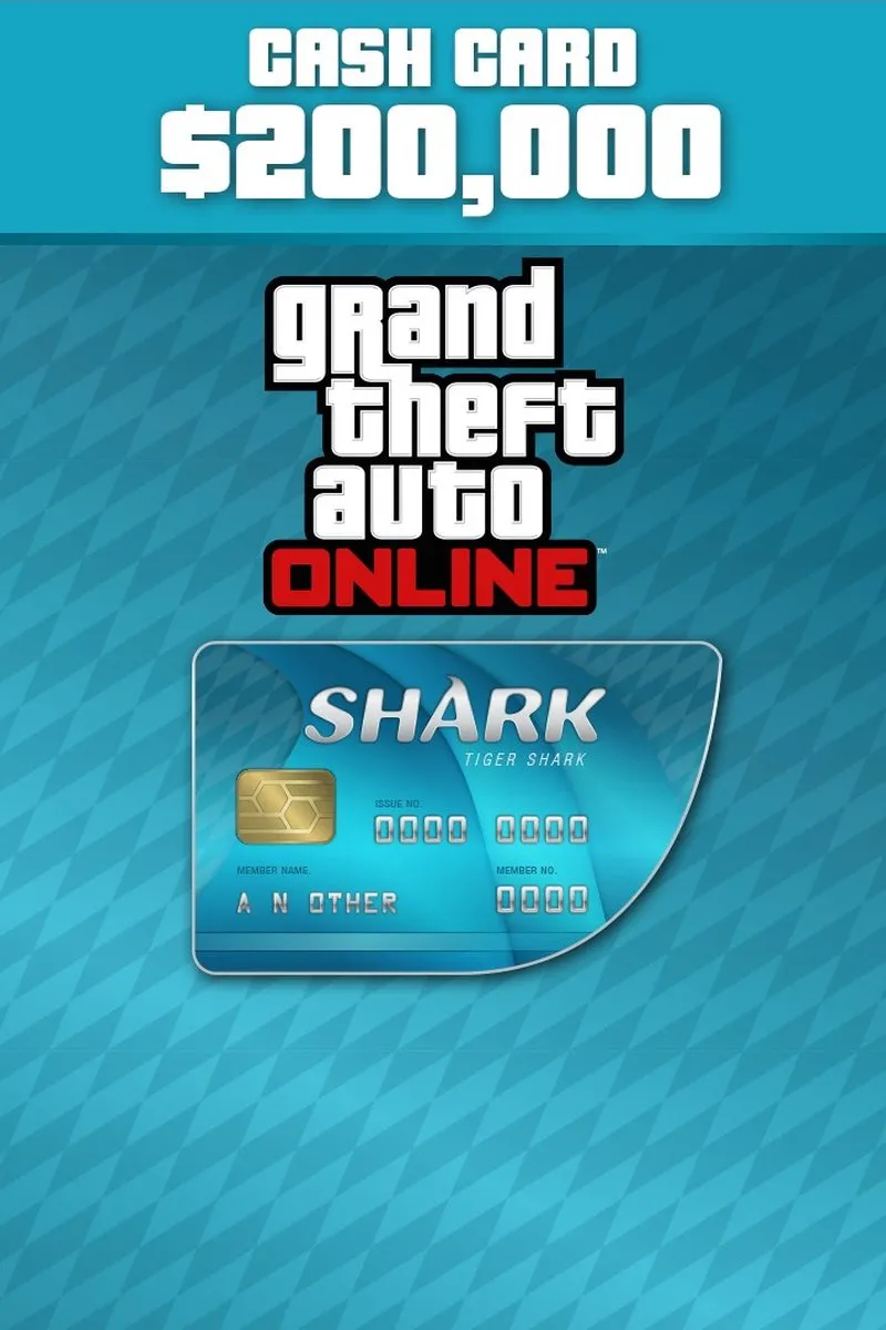 Rockstar Grand Theft Auto V Tiger Shark Cash Card 200.000 - Xbox One