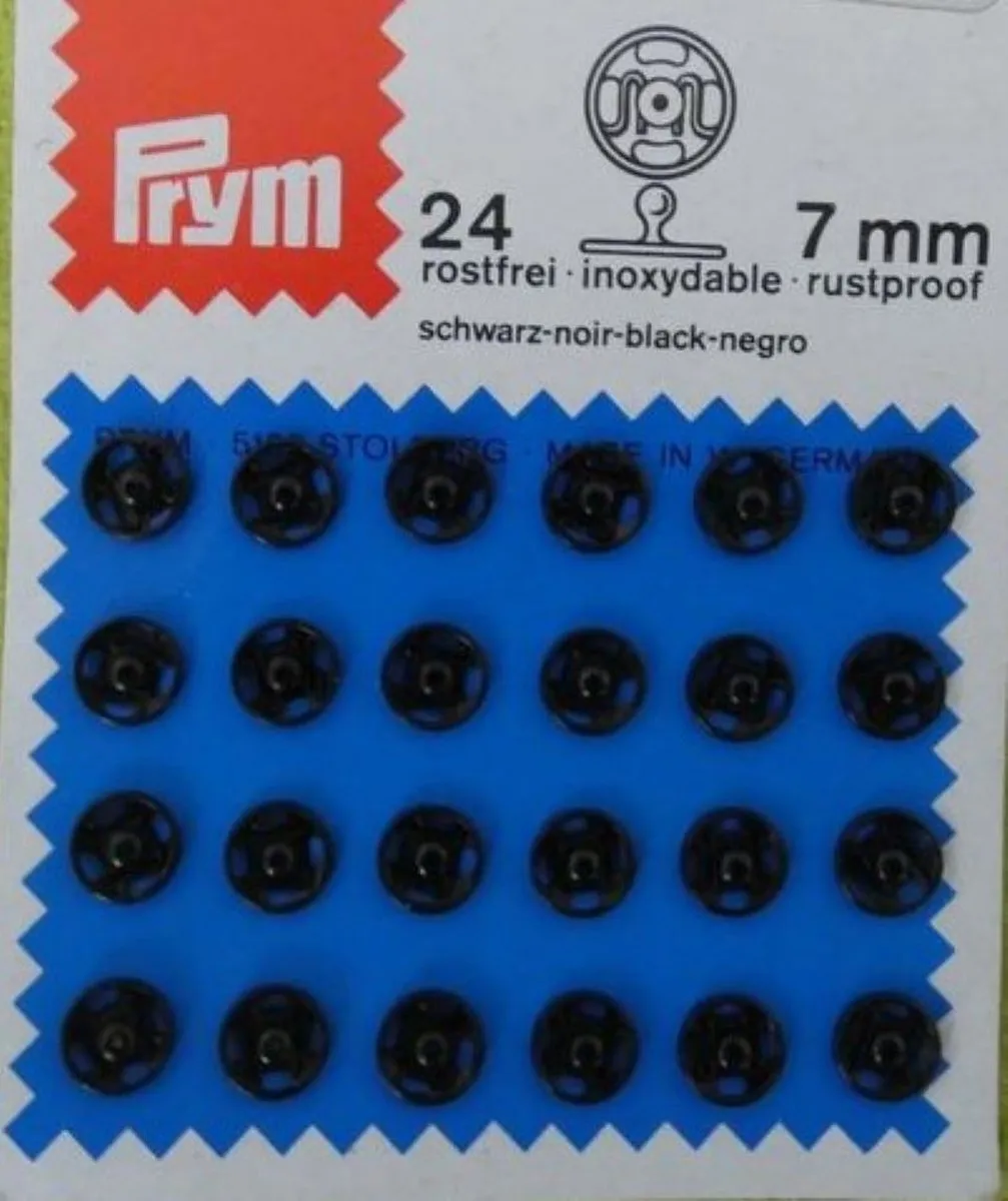Prym 24 Drukknopen 7mm - Innaaibaar Zwart