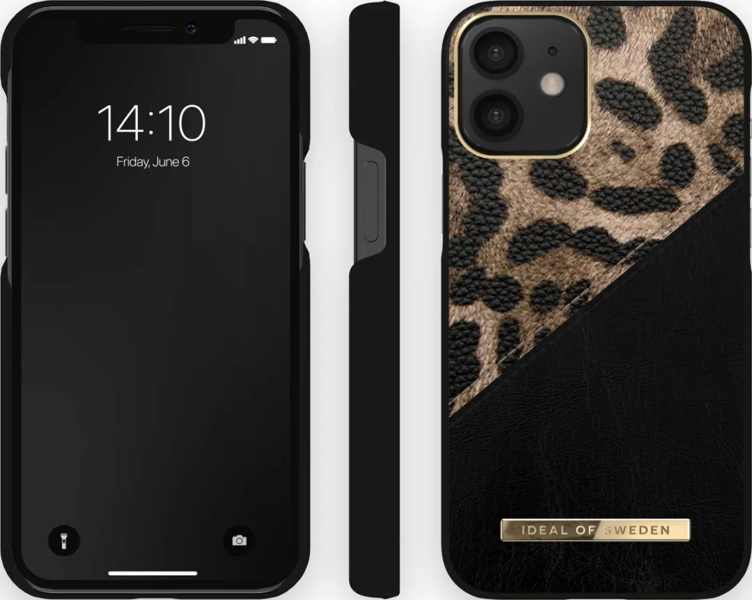 iDeal of Sweden Atelier iPhone 12 Mini Hoes - Midnight Leopard - afbeelding 3 van 6