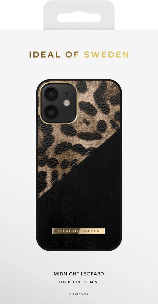 iDeal of Sweden Atelier iPhone 12 Mini Hoes - Midnight Leopard - afbeelding 2 van 6