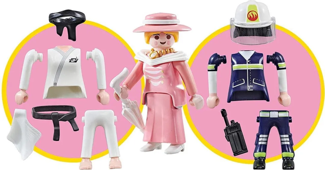 Playmobil Multi Play 9855 Judoka Brandweervrouw & Dame