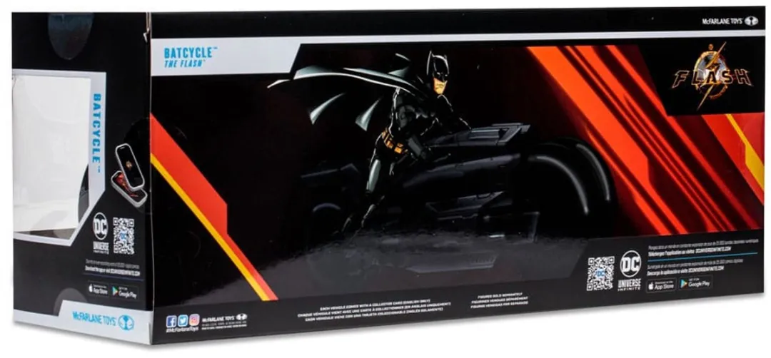 McFarlane Toys DC The Flash Movie Vehicle Batcycle - MCF15528 - Multicolor