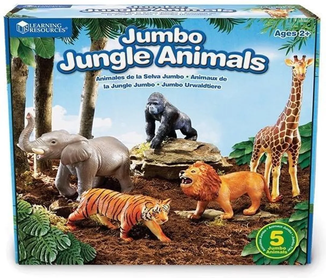 Learning Resources Jumbo Jungle Animals - Multicolor