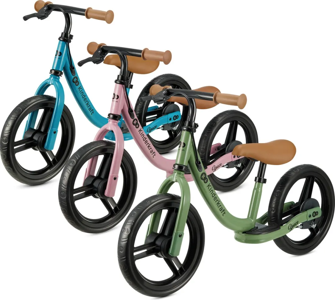 KinderKraft SPACE Loopfiets Roze - 11.02 Inch