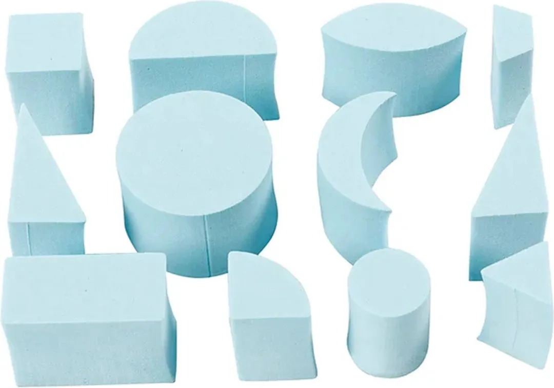 Creativ Company Geometrische Foam Stempels - 12 Stuks Multicolor