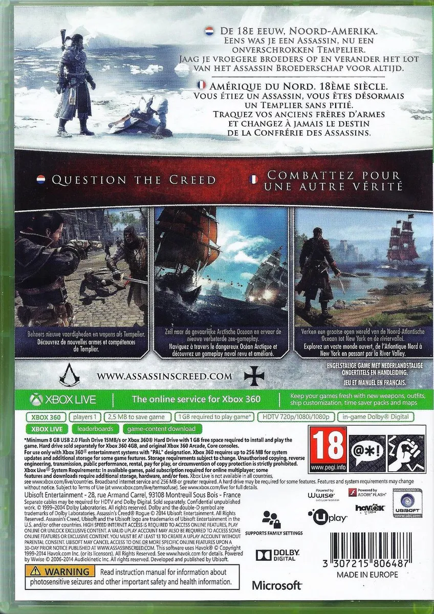 Ubisoft Assassin's Creed Rogue - Xbox 360