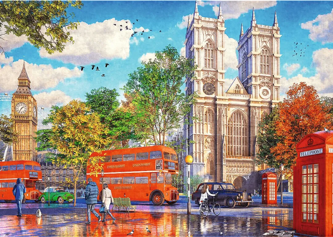 Trefl Premium Plus Legpuzzel 1000 Stuks - Tea Time Londen Multicolor