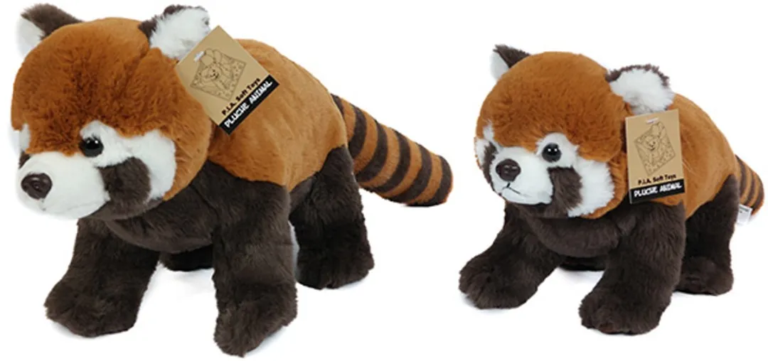 PIA Soft Toys Pluche Knuffeldier Rode Panda - 30 cm