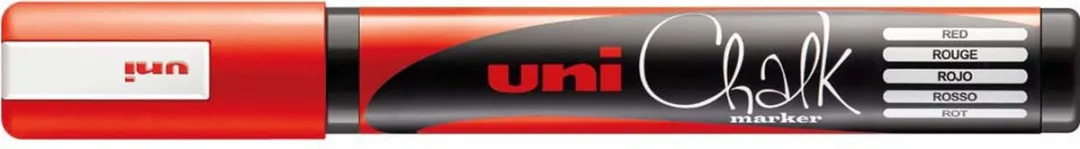 Posca Uni-Ball Chalk Marker Metallic Rood - 5mm Punt