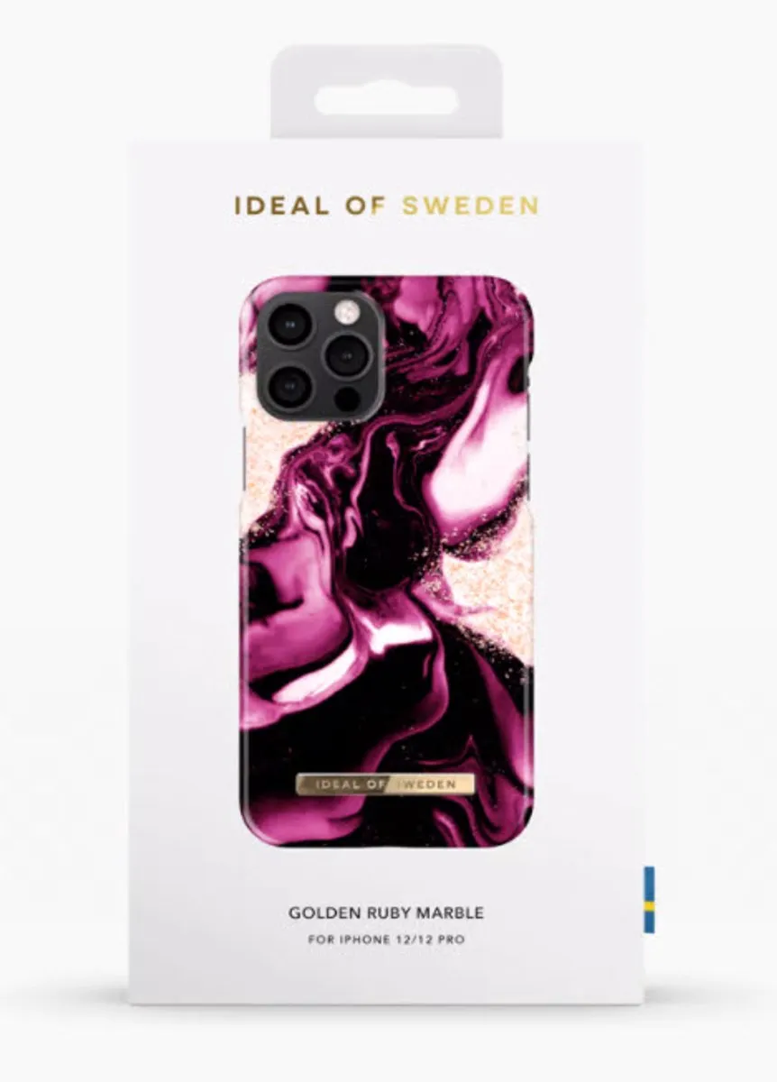 iDeal of Sweden iPhone 12/12 Pro Hoesje Golden Ruby Marble IDFCAW21-I2061-319 - afbeelding 6 van 6
