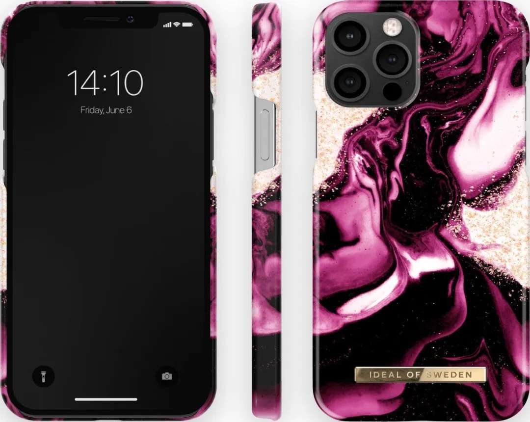 iDeal of Sweden iPhone 12/12 Pro Hoesje Golden Ruby Marble IDFCAW21-I2061-319 - afbeelding 3 van 6