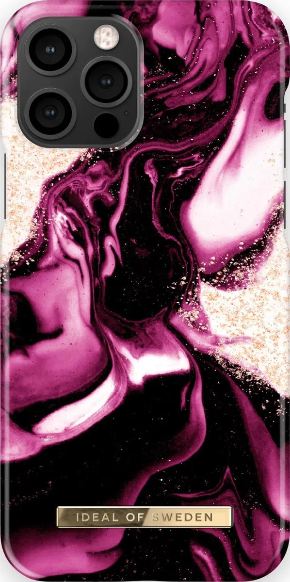 iDeal of Sweden iPhone 12/12 Pro Hoesje Golden Ruby Marble IDFCAW21-I2061-319 - afbeelding 2 van 6