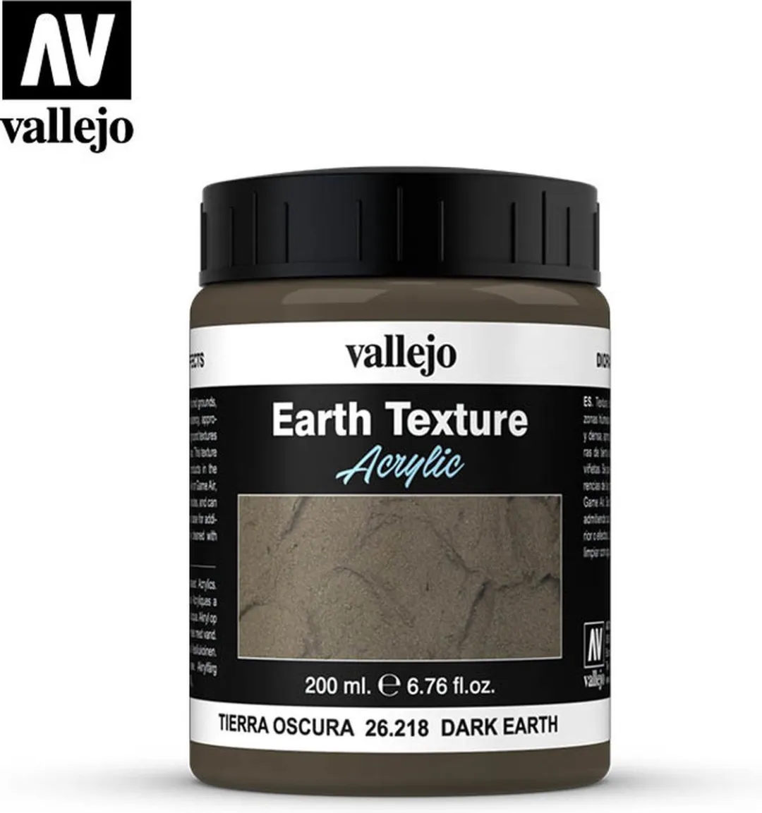 Vallejo Dark Earth Texture Paste 200ml