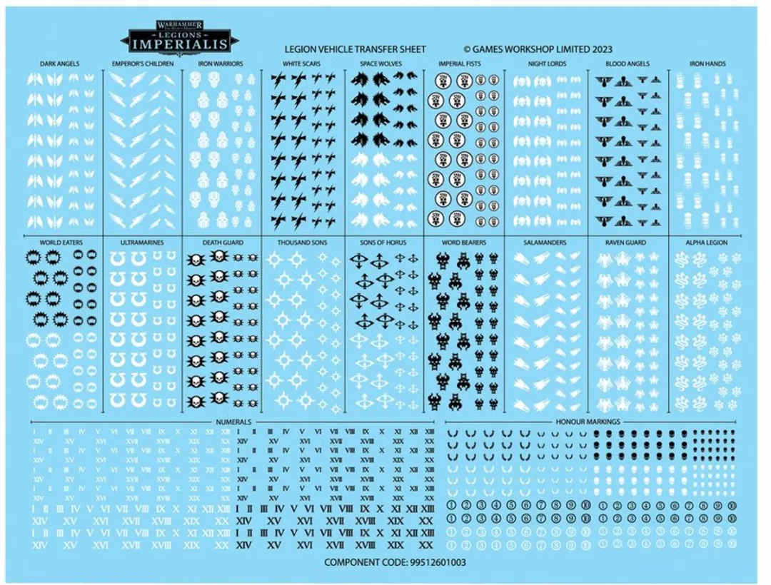 Games Workshop Legiones Astartes Fellblade/Glaive Super-heavy Tanks 03-99