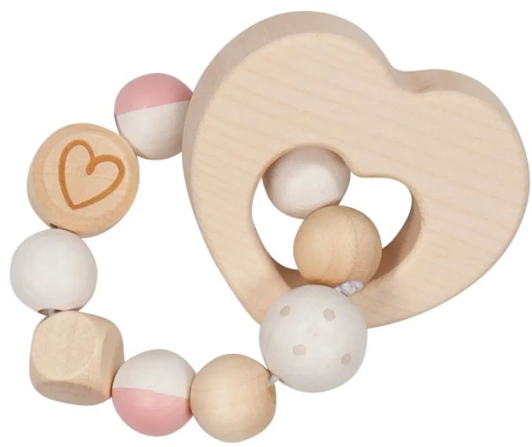 Goki Baby Bijtring Hart 10cm