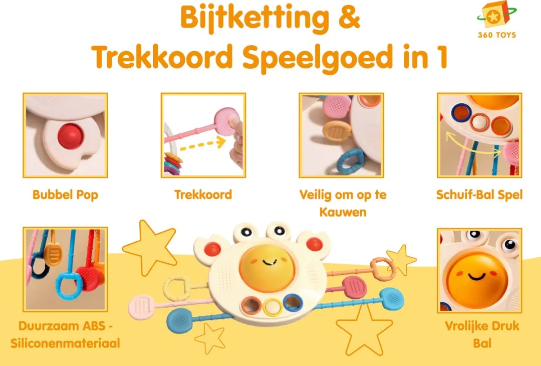 360 Toys Baby 4-in-1 Speelgoedset - Meerkleurig