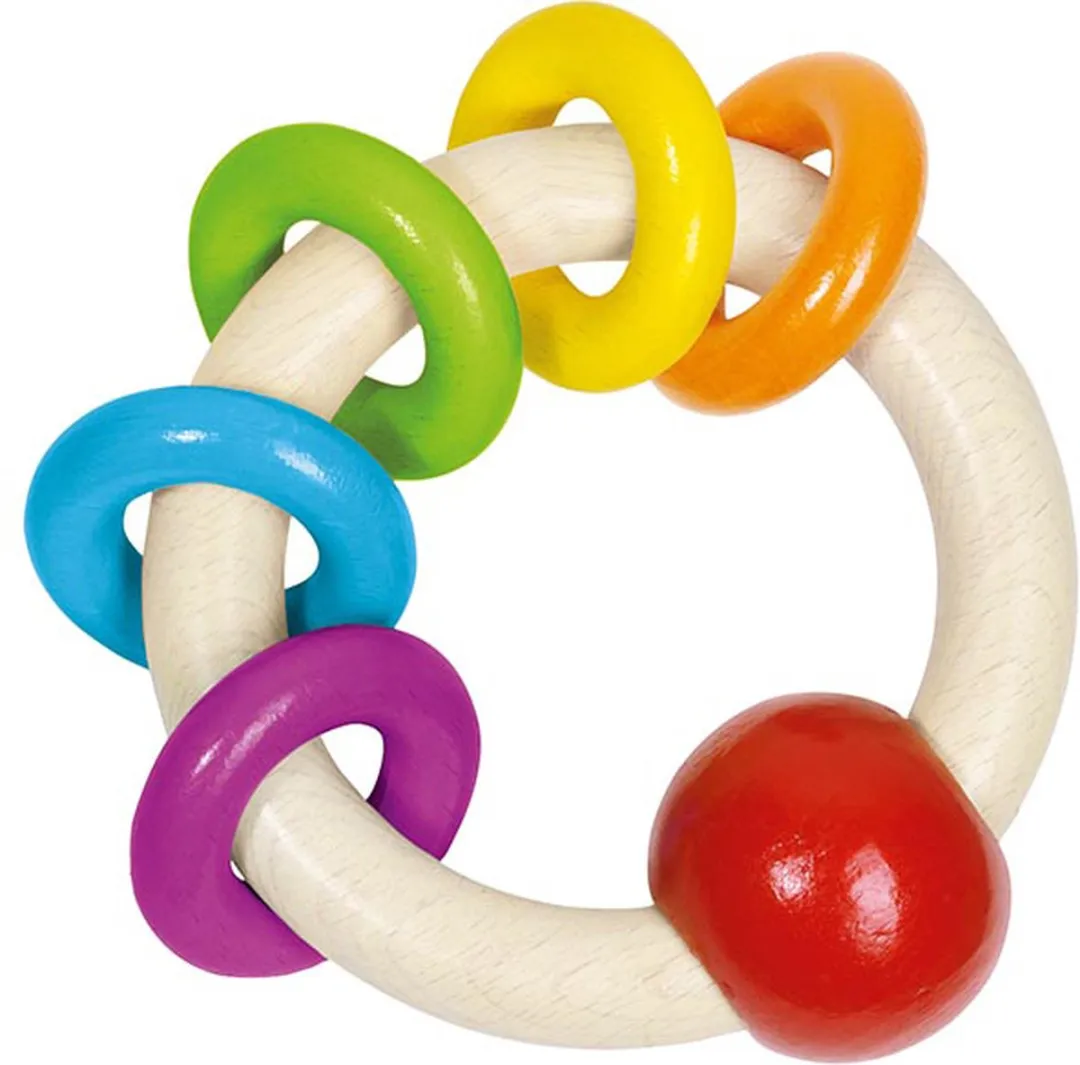 Goki Baby Bijtring Regenboog 5 Stuks