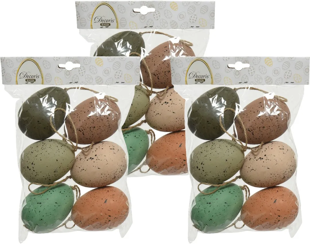 Decoris Paaseieren Multicolor - 18 Stuks