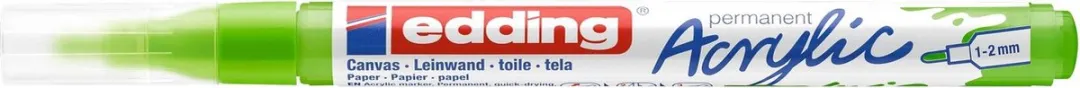 edding 5300 Acrylmarker - Fijne punt - Geel - afbeelding 2 van 3