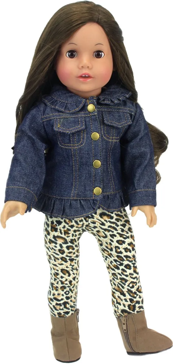 Sophia's by Teamson Kids Poppenkledingset DRJJL-AN2-UPC - Babypop XS - Beige/Blauw/Bruin