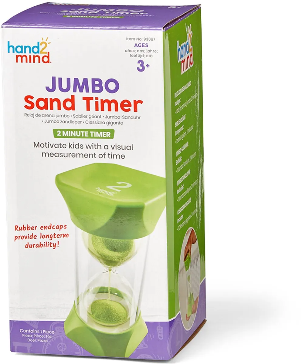 Learning Resources Jumbo Sand Timer 2 minuten - Groen