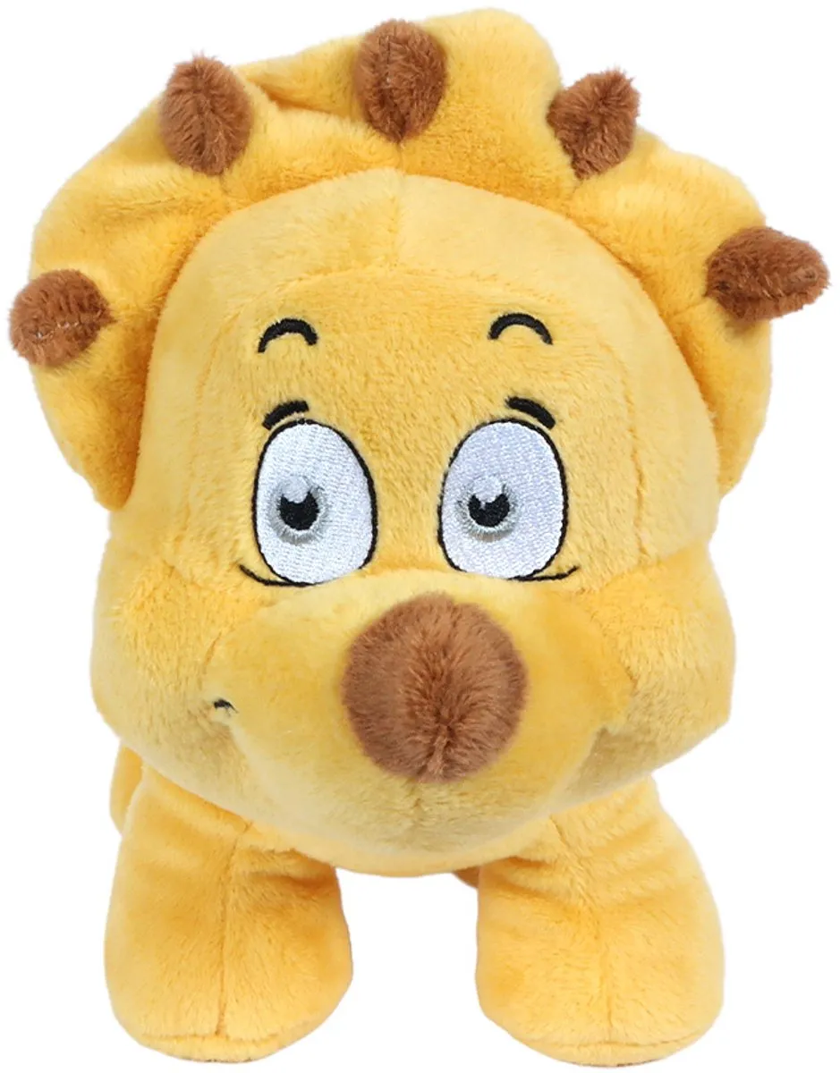 PIA Soft Toys Pluche Dino Triceratops - Geel - 36 cm