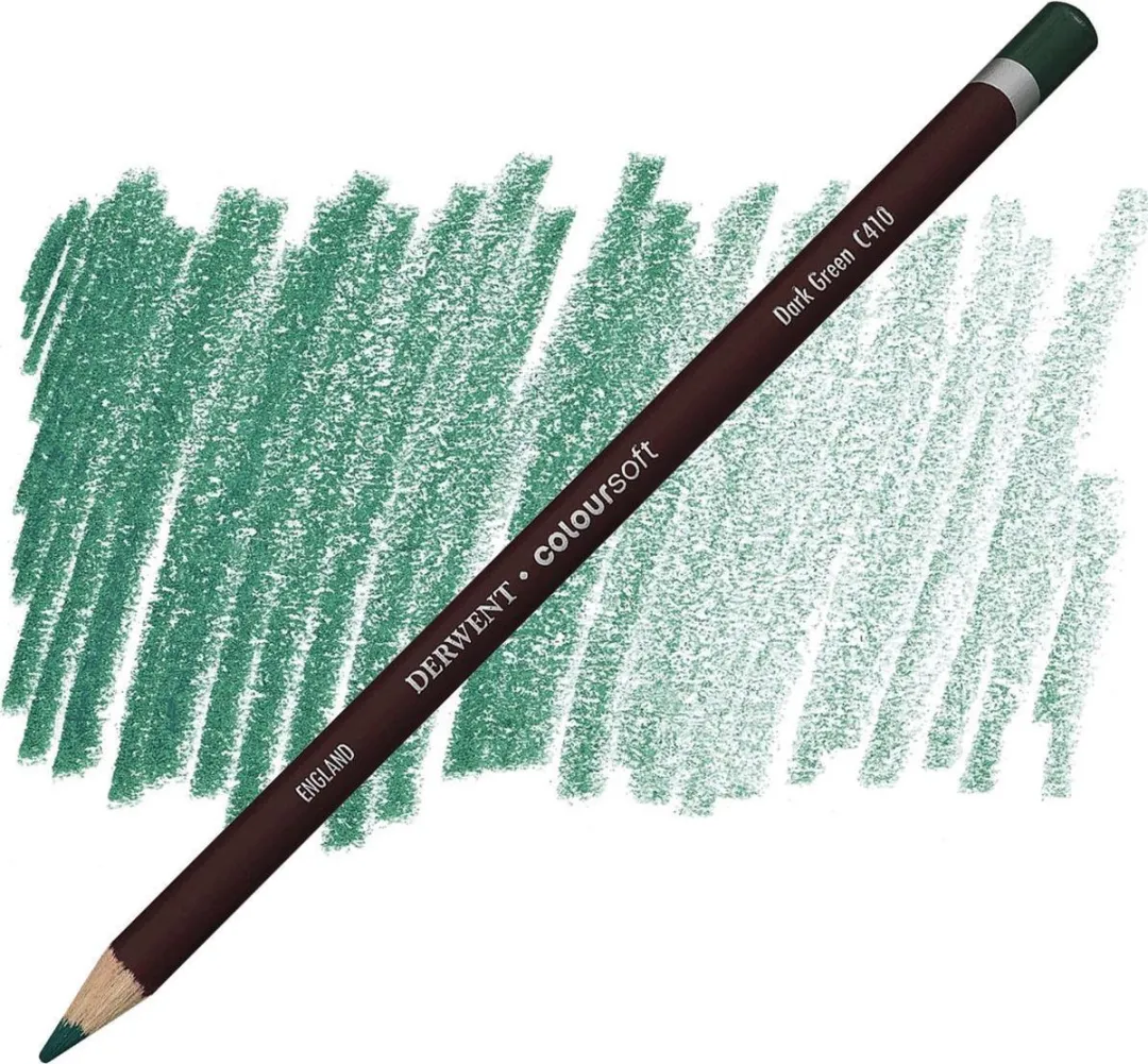 Derwent Coloursoft Potlood Dark Green C410