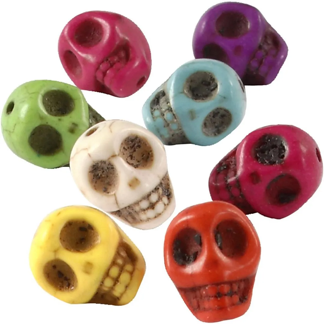 Creativ Company Howlite Doodshoofden 12mm - 32 Stuks