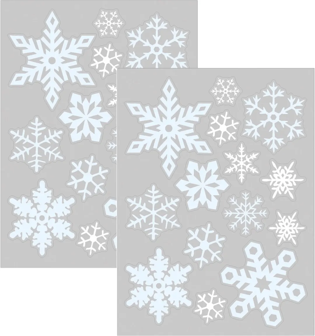 Anna's Collection Kerst Raamstickers Sneeuwvlokken