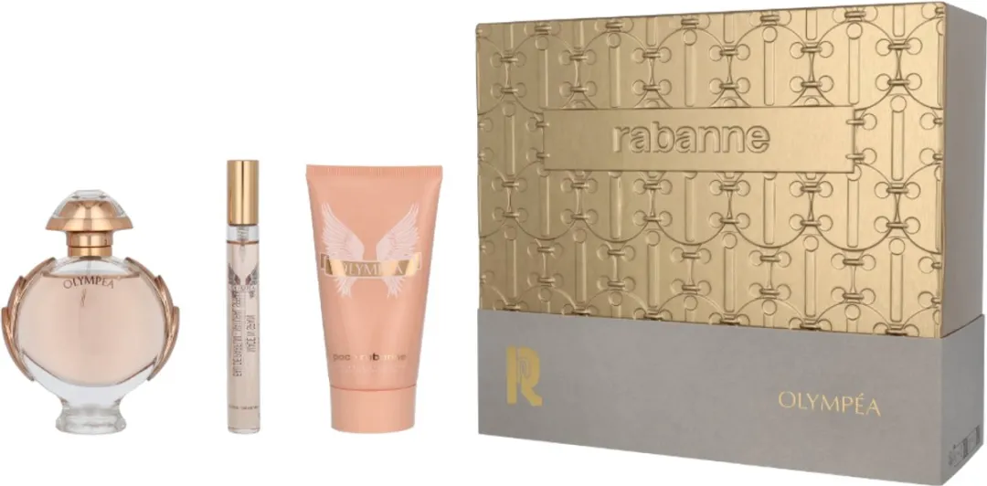 Paco Rabanne Olympea Giftset - 135ml Parfum/Bodylotion/Tasspray