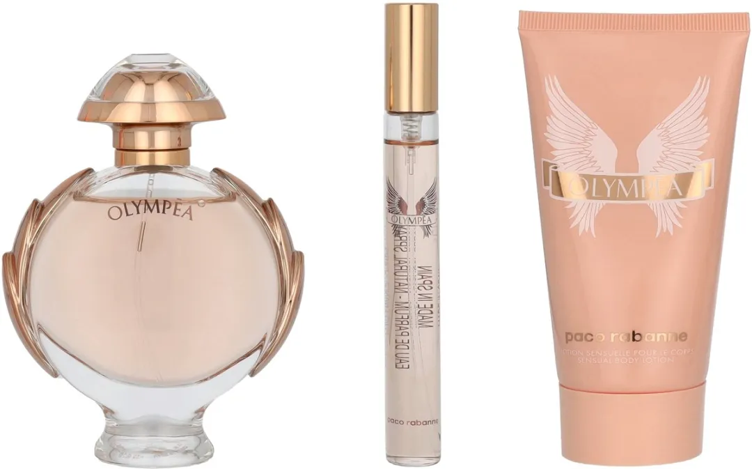 Paco Rabanne Olympea Giftset - 135ml Parfum/Bodylotion/Tasspray