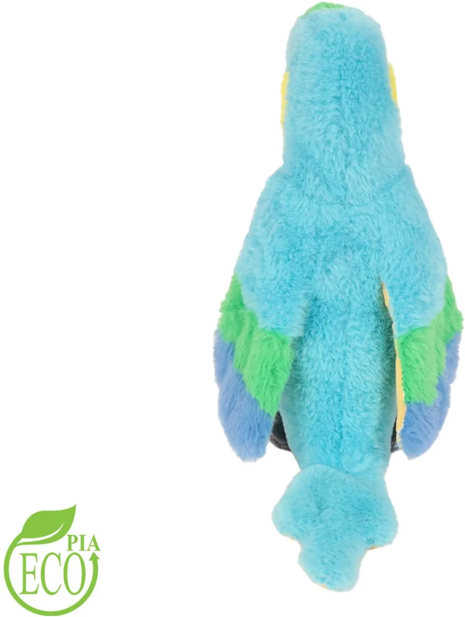 PIA Eco Pluche Papegaai Knuffel - Blauw 27cm