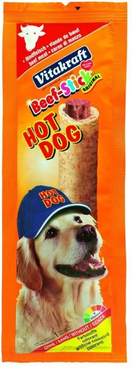 Vitakraft Beefstick Hot Dog 1 Stuks