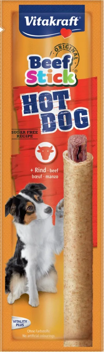 Vitakraft Beefstick Hot Dog 1 Stuks