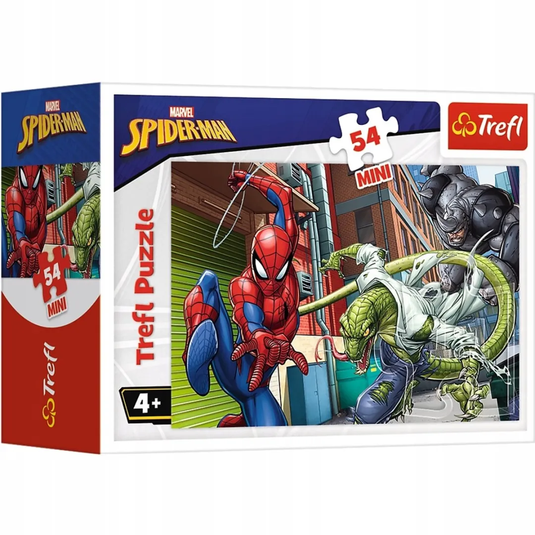 Trefl Spider-Man Mini Puzzel 54 Stukjes - Meerdere kleuren