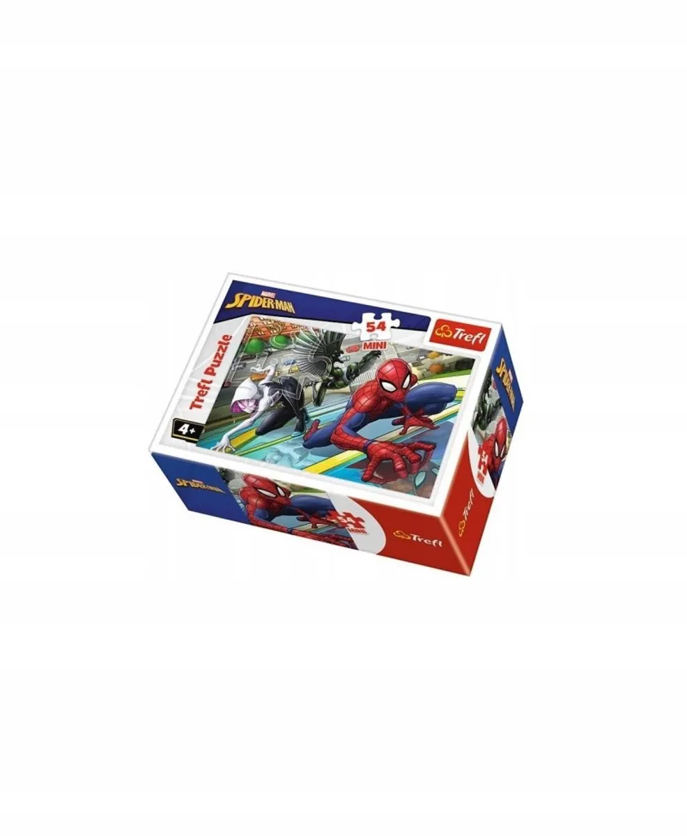 Trefl Spider-Man Mini Puzzel 54 Stukjes - Meerdere kleuren