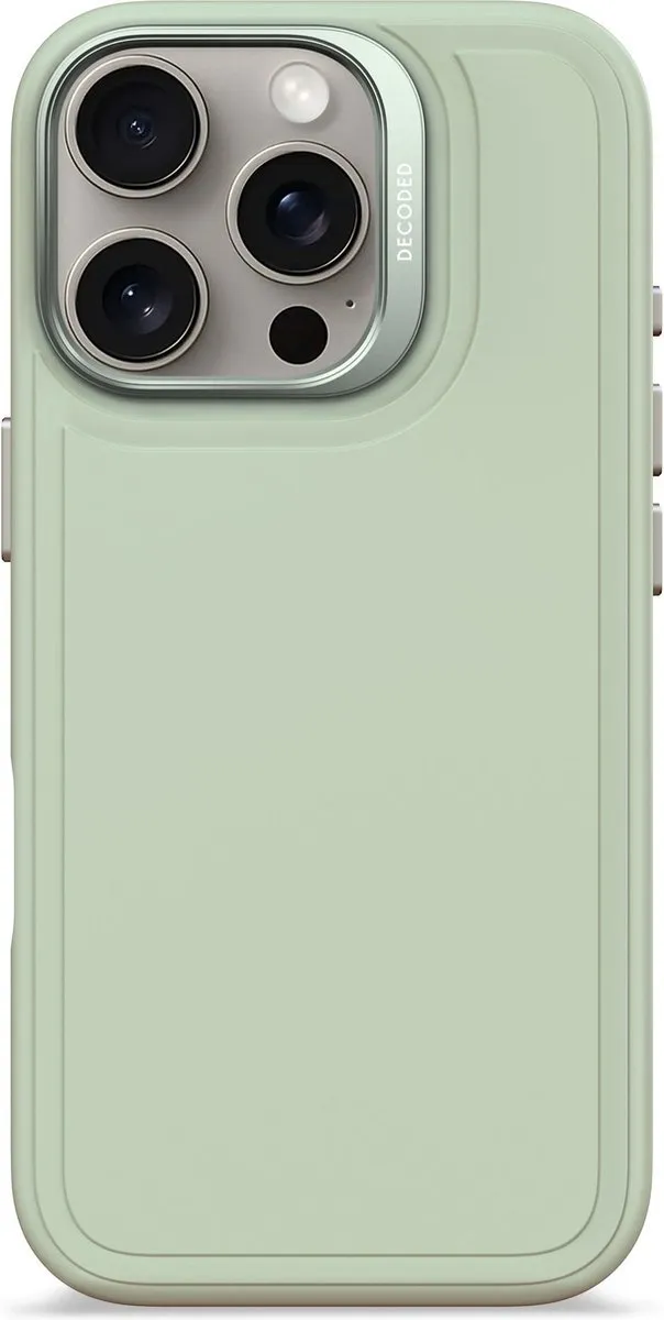Decoded Siliconen Hoesje iPhone 16 Pro Max - Mist Groen - MagSafe