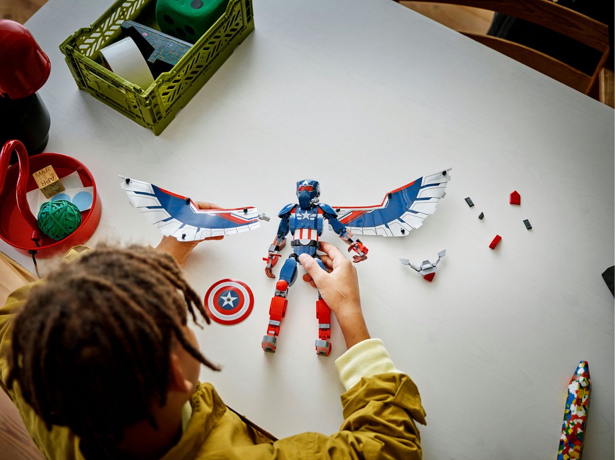 LEGO Marvel Nieuwe Captain America bouwfiguur - 76296