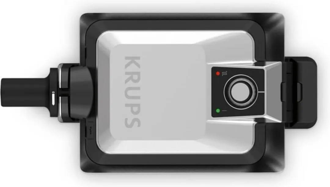 Krups FDD95D Wafelijzer 1200W - 2 Platen - Zwart/Roestvrijstaal