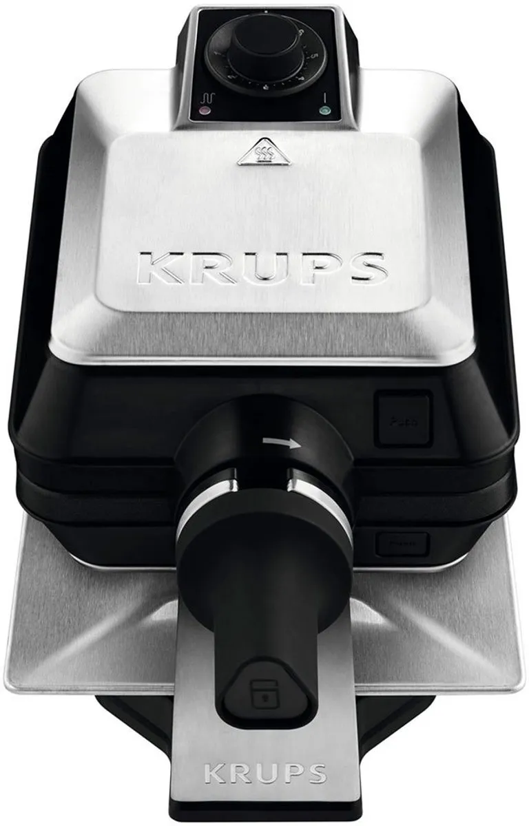Krups FDD95D Wafelijzer 1200W - 2 Platen - Zwart/Roestvrijstaal - afbeelding 6 van 6