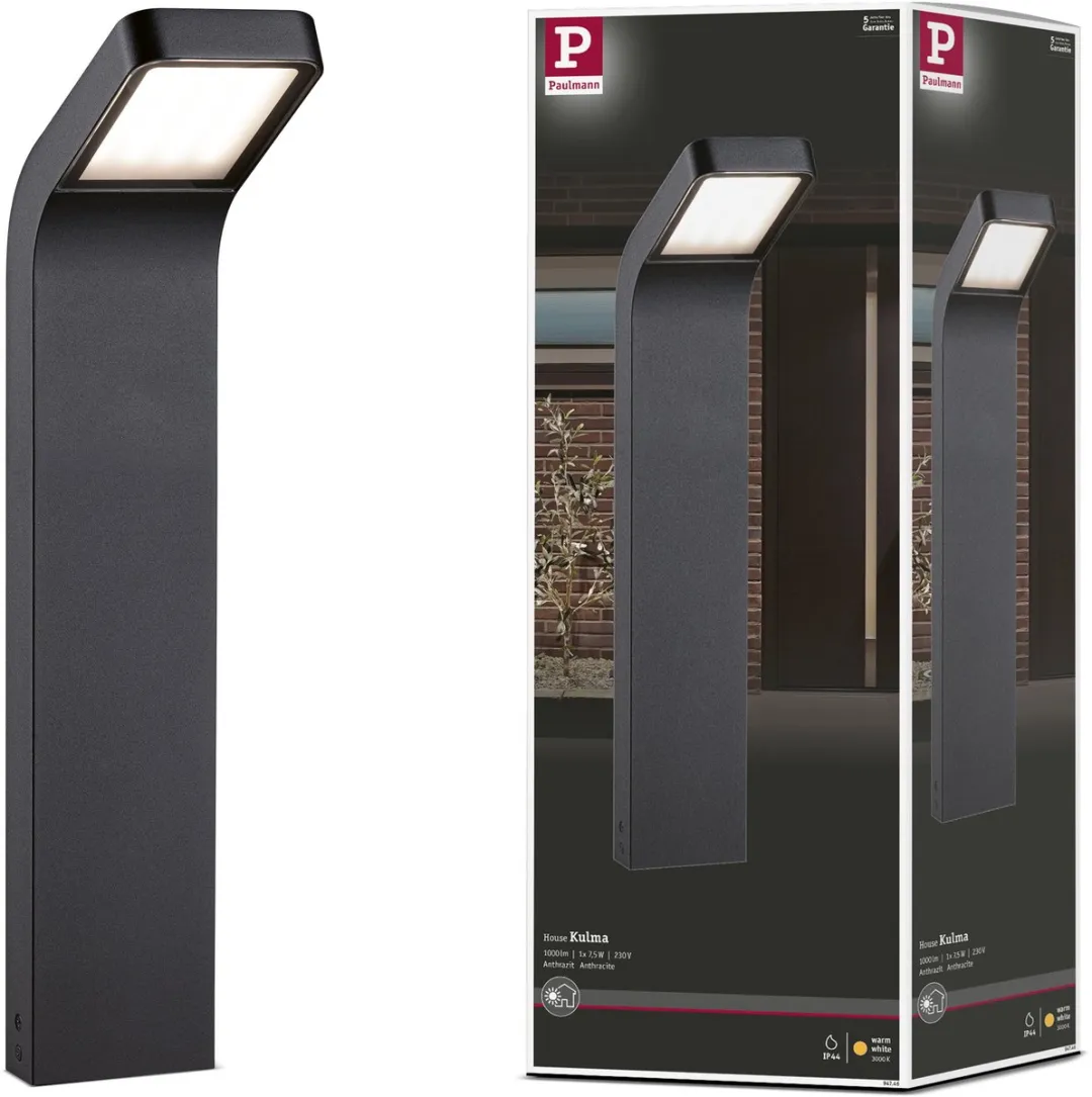 Paulmann Kulma LED-bolderlamp 7,5W 520lm IP44 - Antraciet